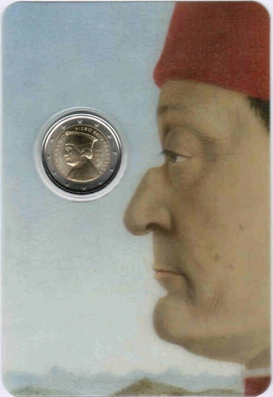 Otra imagen de 2 euros conmemorativa 530º aniversario de la muerte de Piero Della Francesca